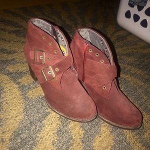 CAT Suede Ankle Boots - Size 8